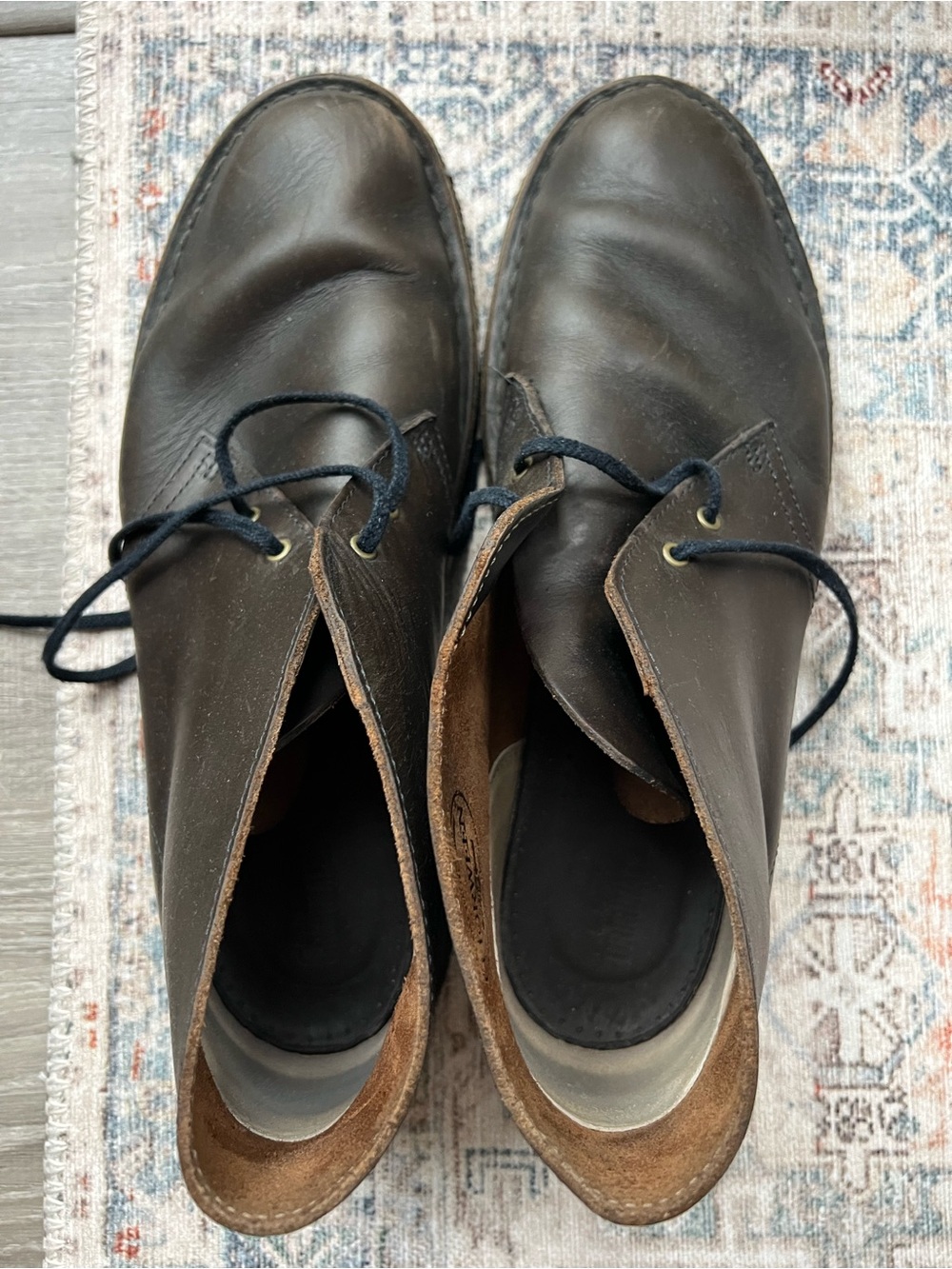 Clarks Dark Brown Leather Men’s Chukka Boots
